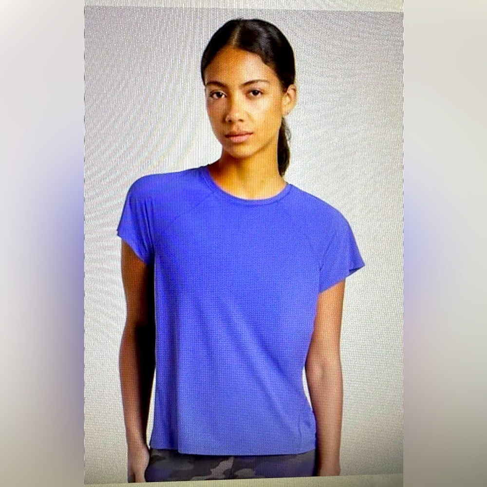 Athleta Women's Short Sleeve Tee - Blue